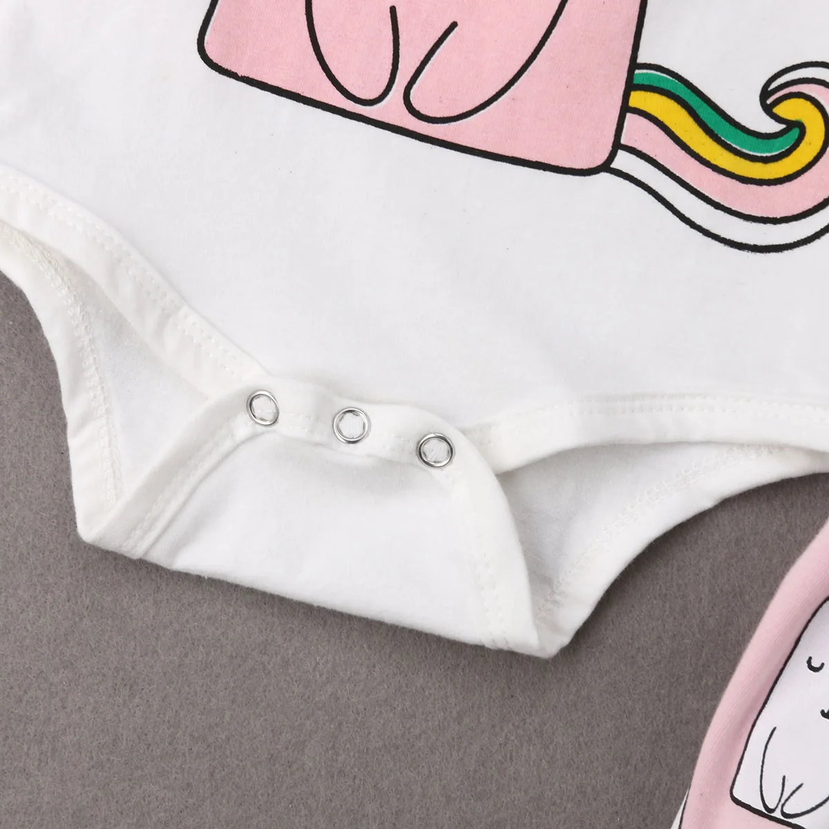 0-3Y Summer Cute Infant Kids Baby Girls Boys Clothes Sets Cartoon Print Short Sleeve Romper Tops+Shorts+Headband | Детская одежда и