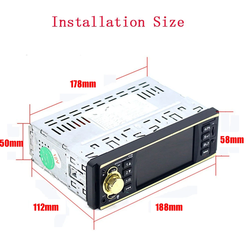 KKMOON 4 1 дюймовый BT 2 0 цветной HD монитор автомобильный мультимедийный Fm