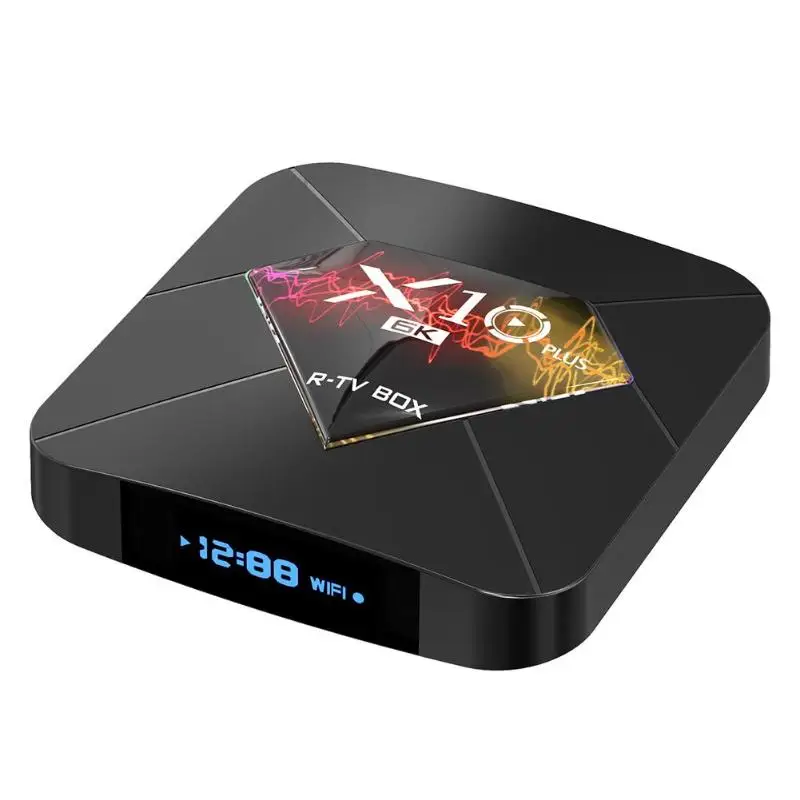 ТВ приставка X10 Plus Android 9 0 4 + 64 ГБ ядра Wi Fi 3D H.265 6K|ТВ-приставки и медиаплееры| |