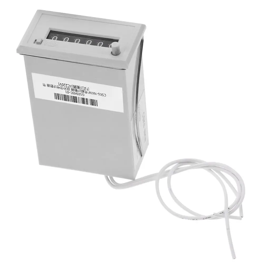 Пластиковый электромагнитный счетчик импульсов 6 цифр AC220V / AC110V DC24V DC 12V|Счетчики| |