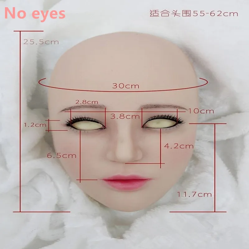KnowU реалистичный Перманентный макияж Femalemask Crossdressing головные уборы для