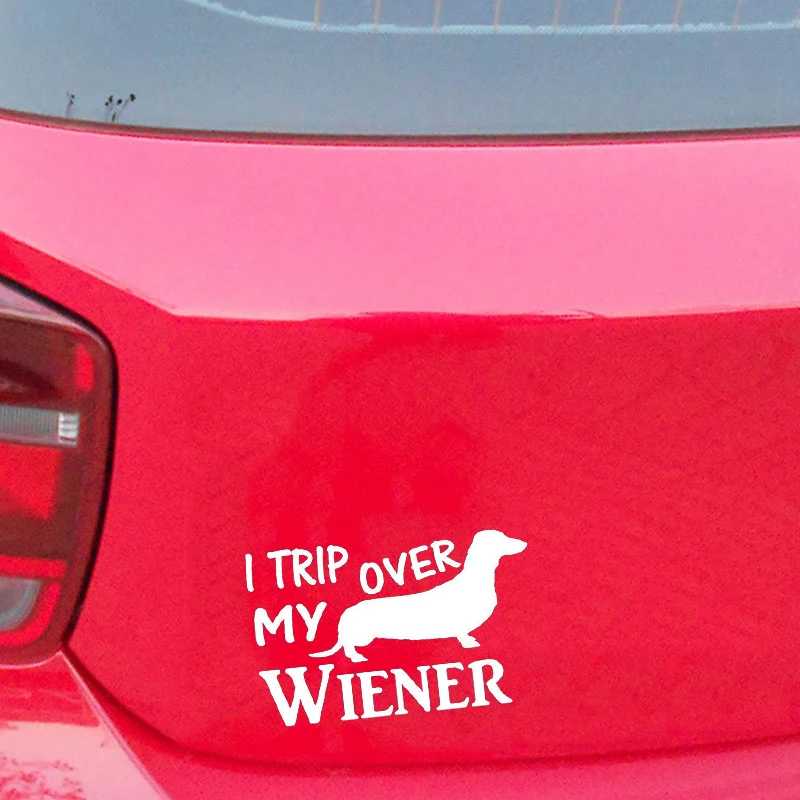 Смешная Виниловая наклейка с надписью Travel Over My WIener таксой собакой породой милые и