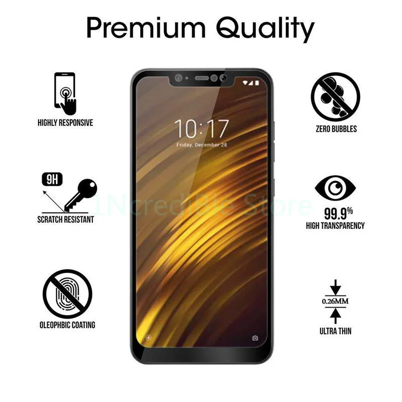 Защитное стекло закаленное 3D для Xiaomi Pocophone F1/8/SE/A2 Lite/Mi 6 X|Защитные стёкла и плёнки