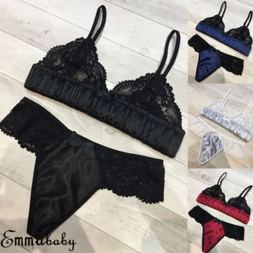 2019 2 шт женское атласное кружевное нижнее белье Babydoll пижамы Ночная рубашка