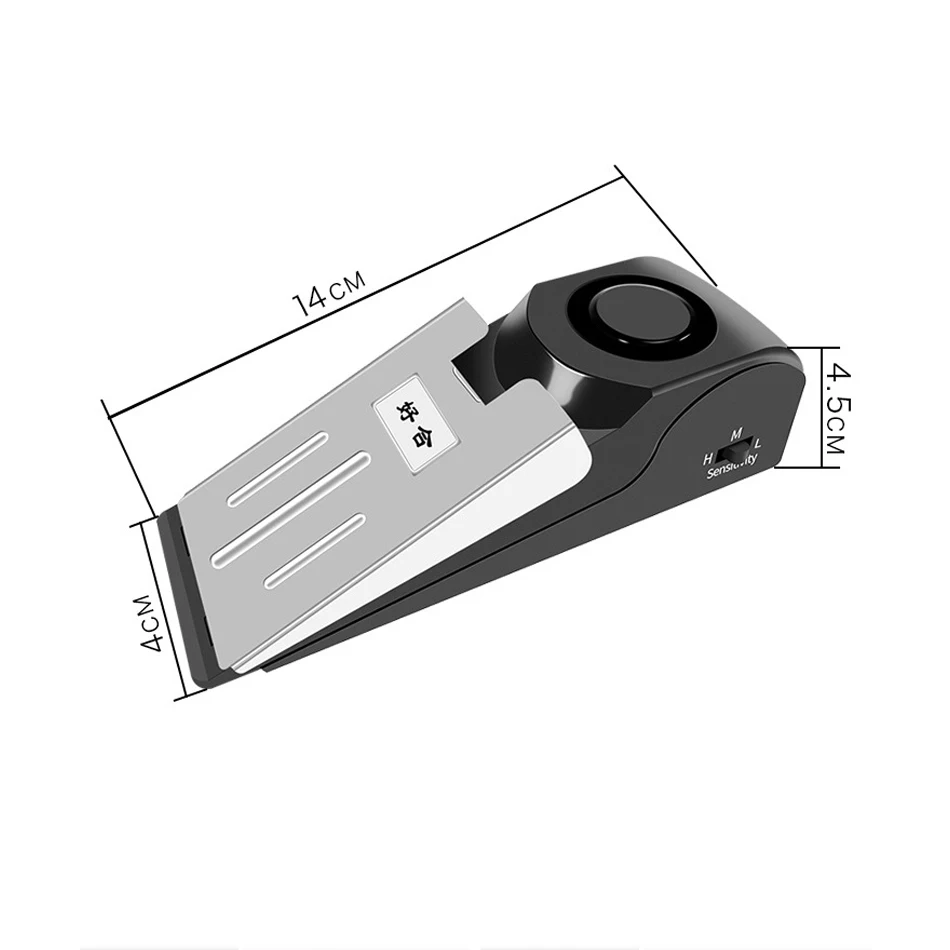 

Portable Carrying Female Personal Outdoor Alarm Smart Sensor Wireless Vibration Door Stop Alarm Block Security Alarm System