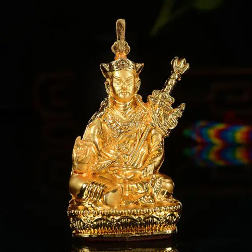 Тибетский сплав буддийский гуру лама Rinpoche падмасамбхава Будда статуя|Статуи и