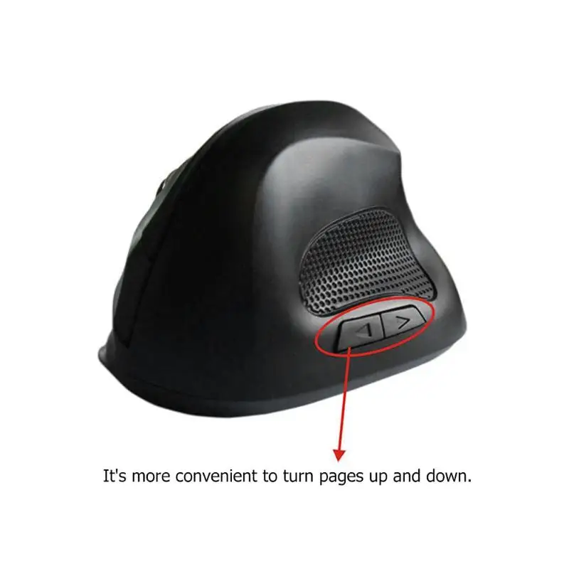 2 4 ГГц Беспроводная игровая мышь эргономичная Вертикальная 1600 dpi 6 клавиш