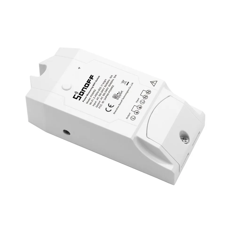 Умный Wifi переключатель SONOFF POW R2 с реальным измерением энергопотребления 16А/3500 Вт