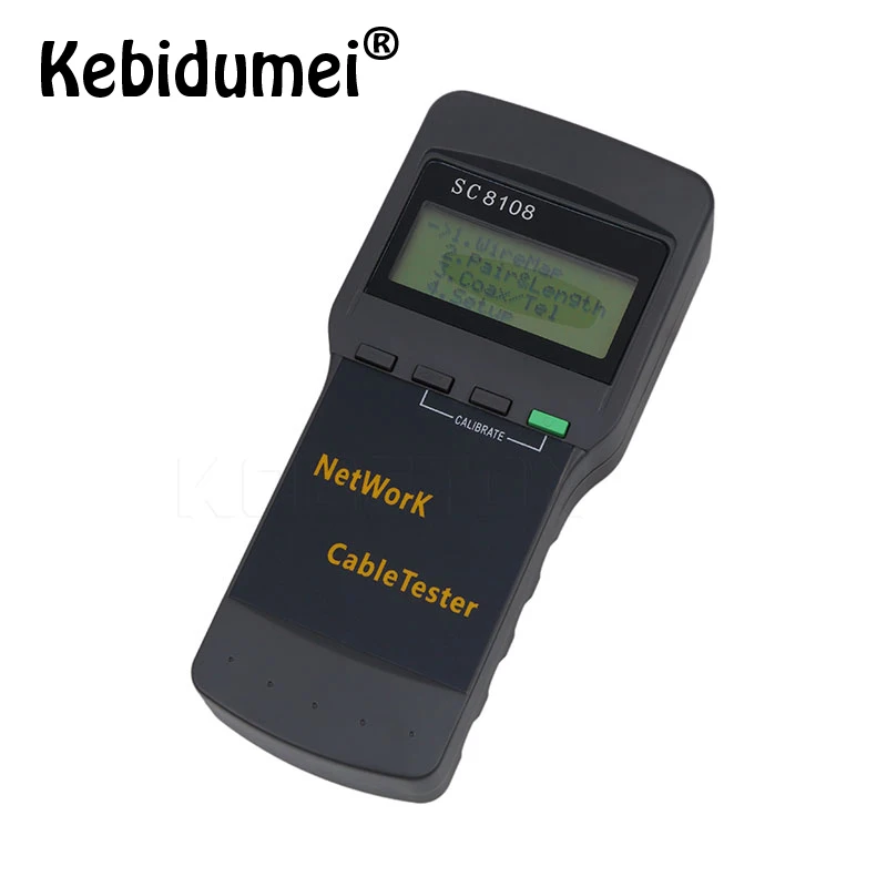 Портативный сетевой тестер Kebidumei SC8108 с ЖК дисплеем сетевого кабеля и LAN RJ45|Сетевые
