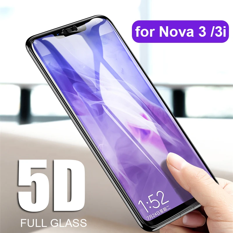 5D Защитное стекло для huawei nova 3 3i закаленное на защитная пленка экрана huawai nova3 nova3i i