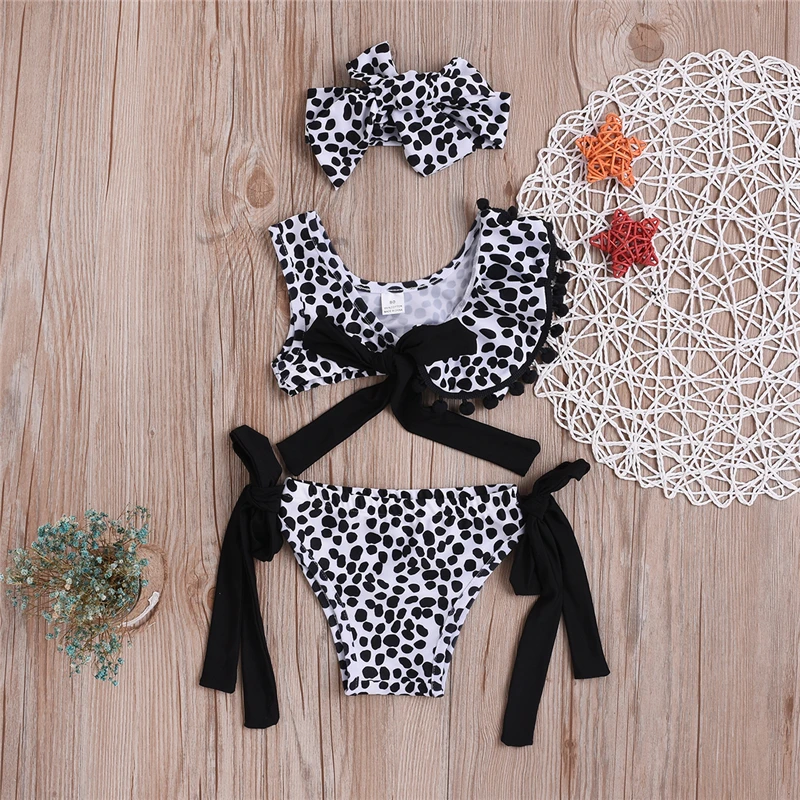 2019 Summer Sleeveless Leopard Bikini Tankini Set Beachwear Swimsuit Cover Up Price For 1 type Toddler Kids Girls Clothes | Детская