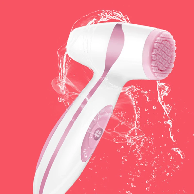 Ultrasonic Face Wash Electric Artifact Cleansing Instrument Pores Cleaner Multi-Function Brush | Красота и здоровье