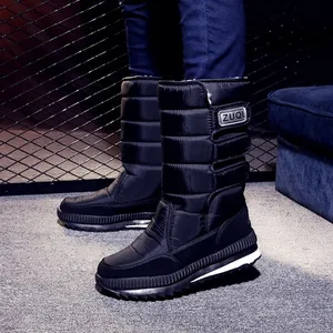 Мужские, женские зимние теплые ботинки для рыбалки, альпинизма, походов, катания на лыжах, водонепроницаемые теплые флисовые высокие ботинки, большие размеры