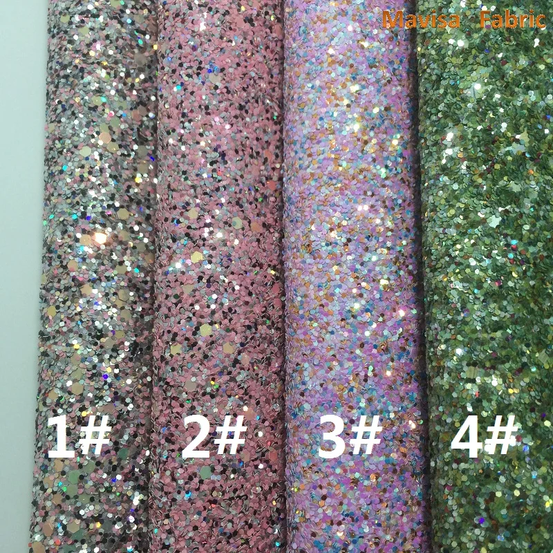 1PCS A4 SIZE 21X29cm Synthetic Leather Artificial Chunky Glitter Fabric For Bow DIY handbags shoes MK089 | Дом и сад