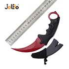 JelBo красный нож Karambit нож с фиксированным лезвием CS GO Counter Strike охотничий Охотничий Тактический нож режущие инструменты