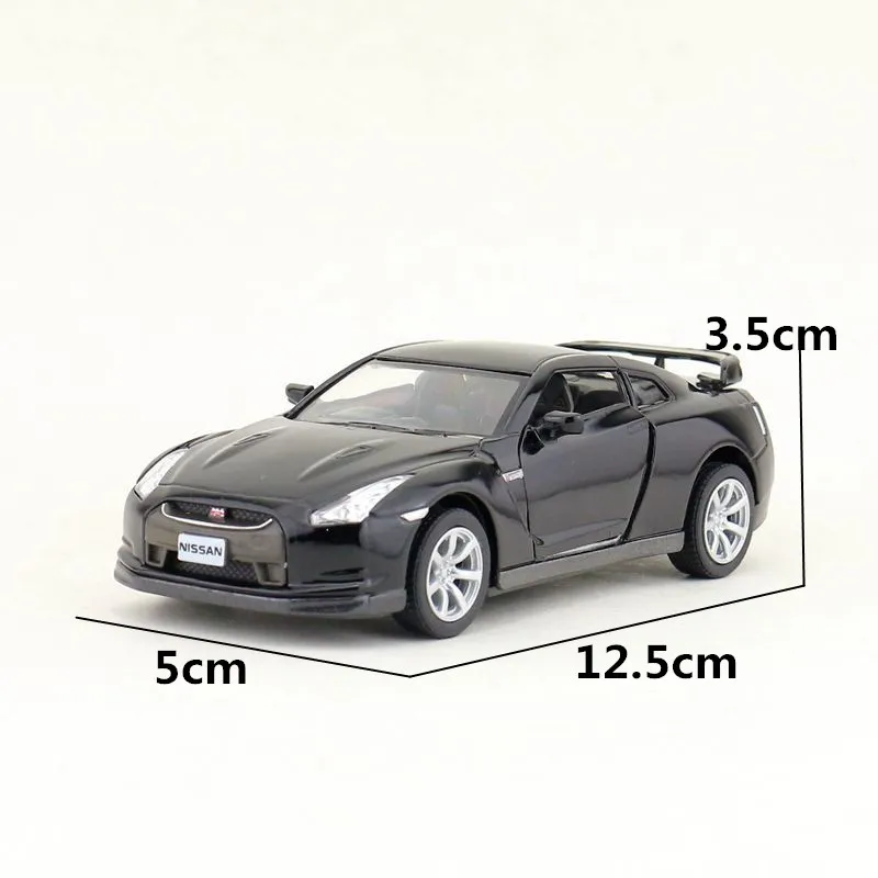 Металлическая Модель KINSMART литая масштаб 1:36 2009 Nissan GT R R35 спортивный автомобиль