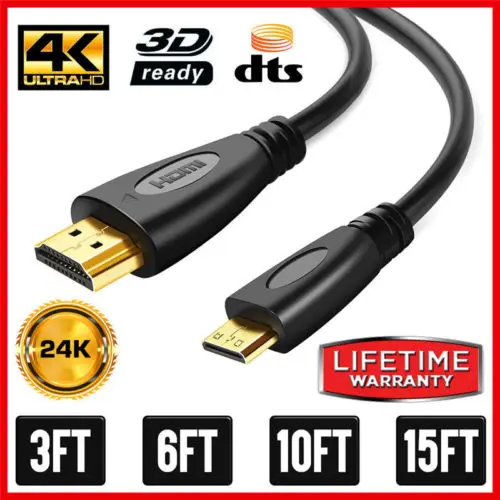 Высокоскоростной мини HDMI к кабель адаптер Mini Type C 4K планшет 1 м 5 3 | Электроника