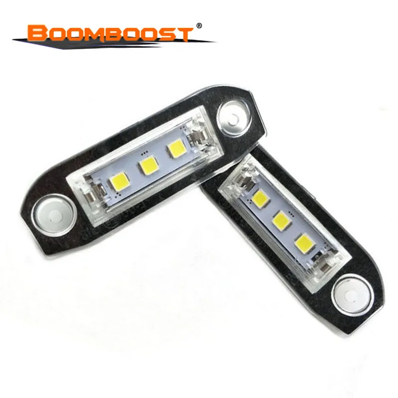 6000K 12v 2pcs LED License Lamp Assembly plate light White for Volvo S40 S60 S80 XC70 XC60 Automotive Car-Styling | Автомобили и