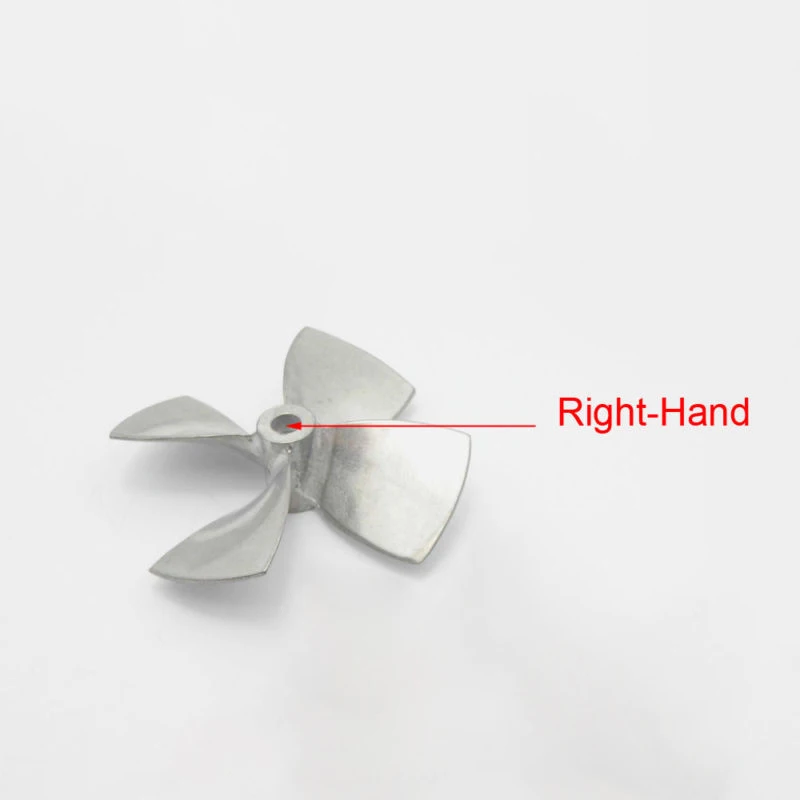 Сплав цинка 4 лопасти Лопасти пропеллера для мм вал RC лодка масштаб