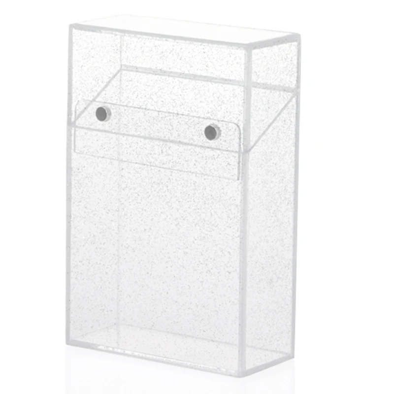 Портсигар карманная коробка Блестящий Прозрачный портсигар курительная