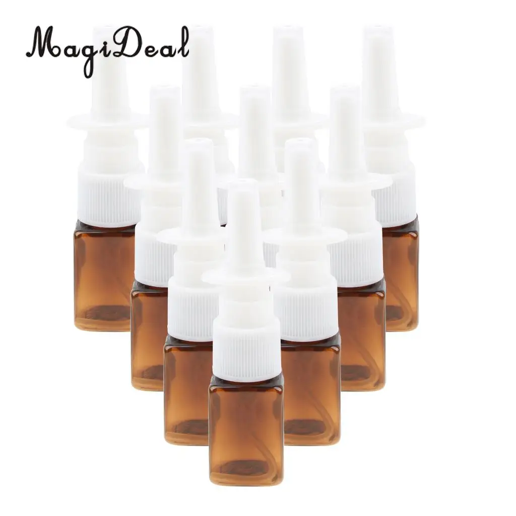 20 шт квадратные пластиковые пустые многоразовые флаконы для Назального спрея