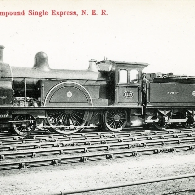 Локомотив No 1517 Compound Single Express плакат печать институтом инженеров механиков Мэри