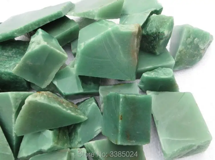 100g/lot Natural green aventurine jade quartz Rock rough stone mineral specimens | Дом и сад