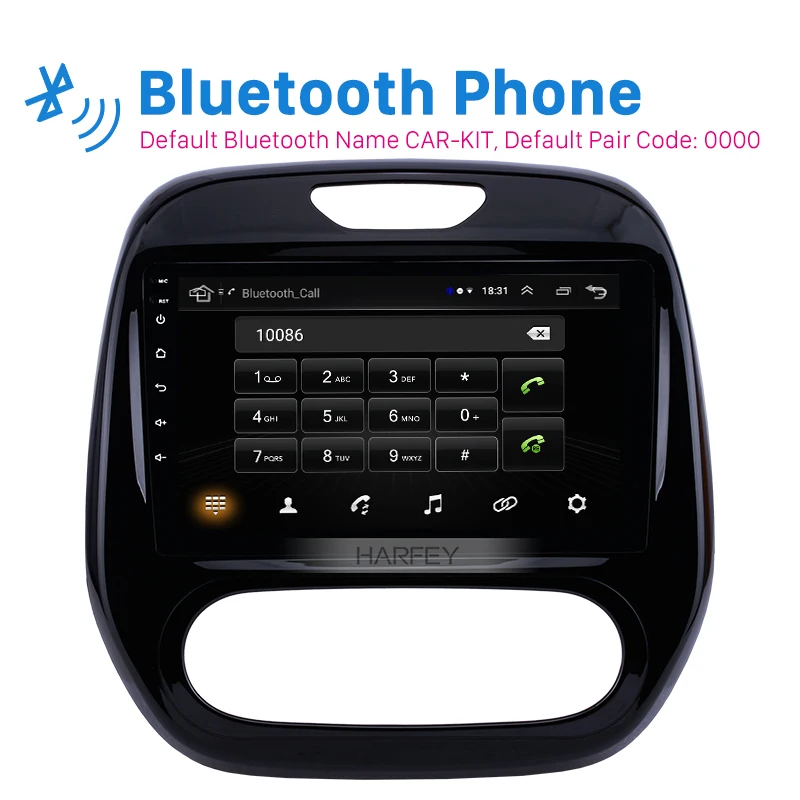 Автомагнитола Harfey 9 дюймов Android 8 1 для Renault Captur CLIO 2011-2016 Samsung QM3 Авто Радио A/C