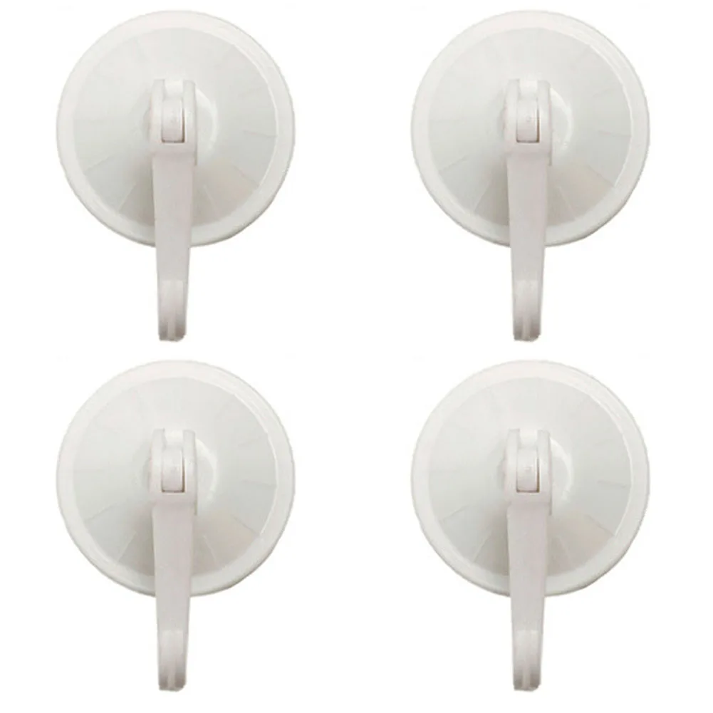 4Pcs 5.5cm Round Strong Vacuum Plastic Holder Suction Cup Seamless Hook Hanging Removable Bathroom