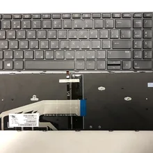 Русская клавиатура с подсветкой для ноутбука HP ProBook 450 G3 455 470 black