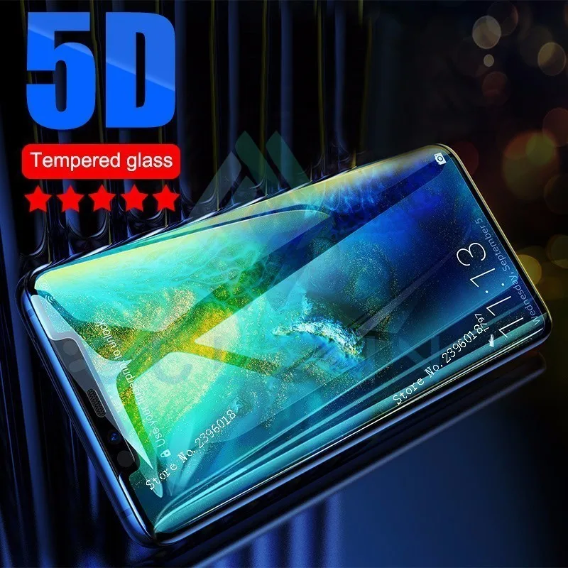 Защитное стекло 5D On P Smart Plus для Huawei Mate 20 10 30 Lite закаленное с полным покрытием Honor 8X 7X