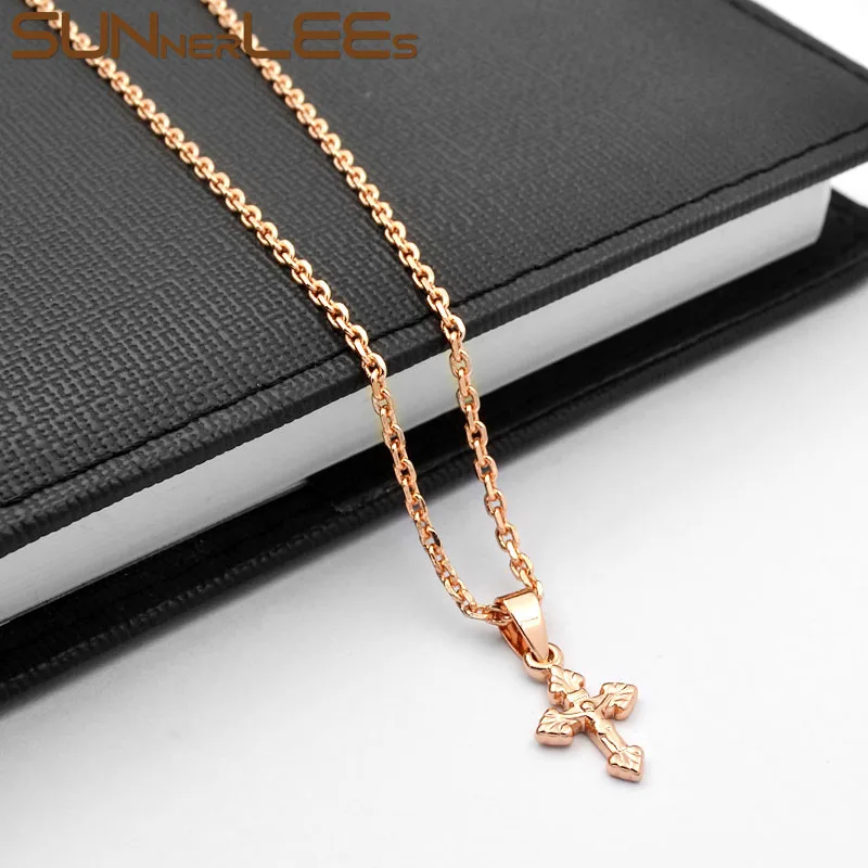 SUNNERLEES модные ювелирные изделия с крестом Иисуса Христа подвеска ожерелье