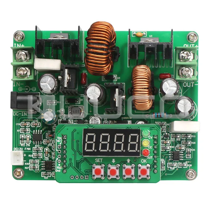 5 шт./лот Преобразователь мощности DC 10 ~ 40 В до 0 38 в 6A CC/CV понижающий модуль