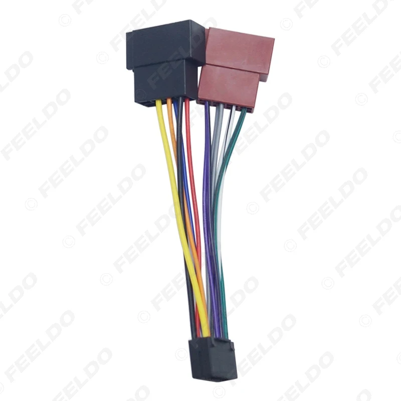 10 шт. автомобильный стерео радиоприемник 16 Pin PI100 ISO жгут проводов адаптер для keywood