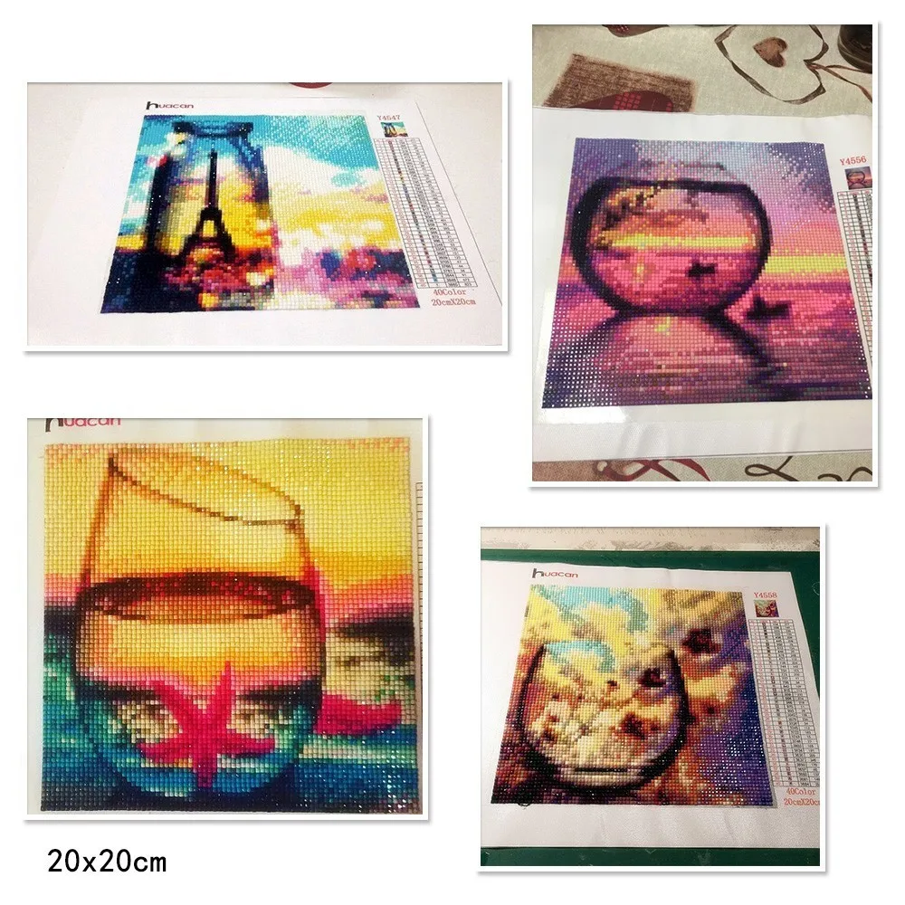 Huacan 5D Diamond Painting Full Square Scenery Diamond Embroidery Sale Landscape Rhinestones Pictures Diamond Mosaic Bottle