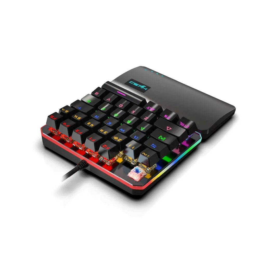 Hxsj Новая Механическая клавиатура Rgb Marquee 35 клавиш режим многократной подсветки
