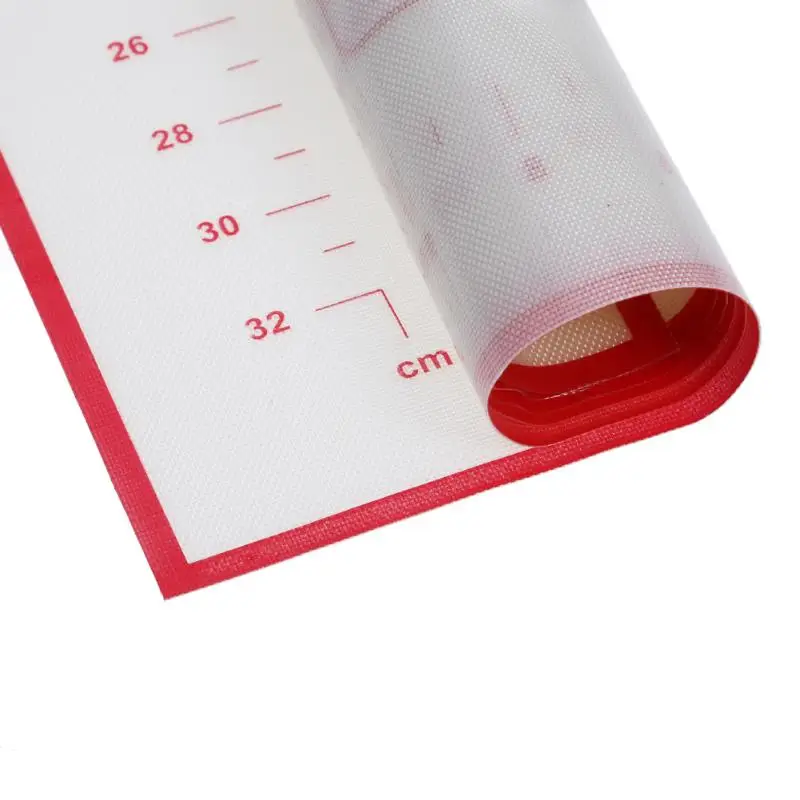 Антипригарный силиконовый кондитерский коврик с измерением 60х40см для выпечки