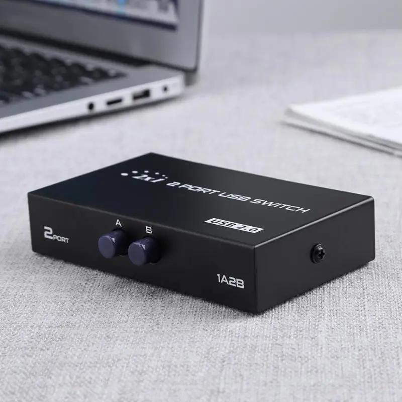 1А 2B 2 порта USB 0 Обмен коробка переключателя для компьютеров чтобы поделиться 1