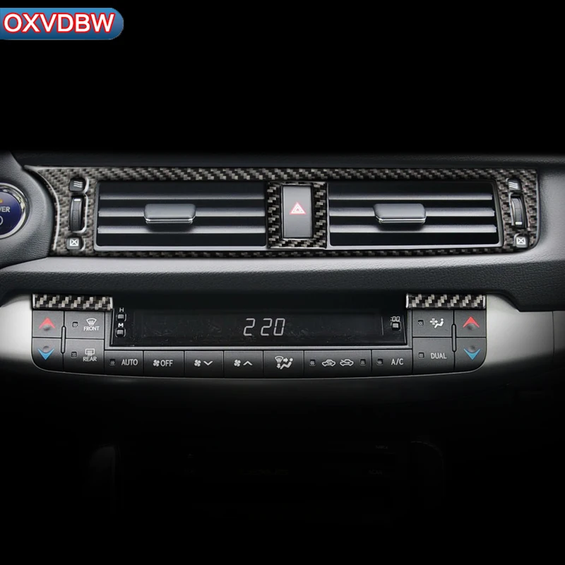 Для LEXUS CT200h F SPORT LHD RHD аксессуары из углеродного волокна для салона автомобиля