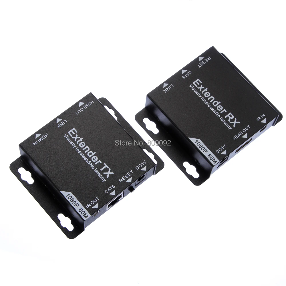 Удлинитель HDMI 60 м RJ45 передатчик TX/RX с ИК по CAT6 Cat7 сетевой Ethernet Кабель поддержкой 1 3