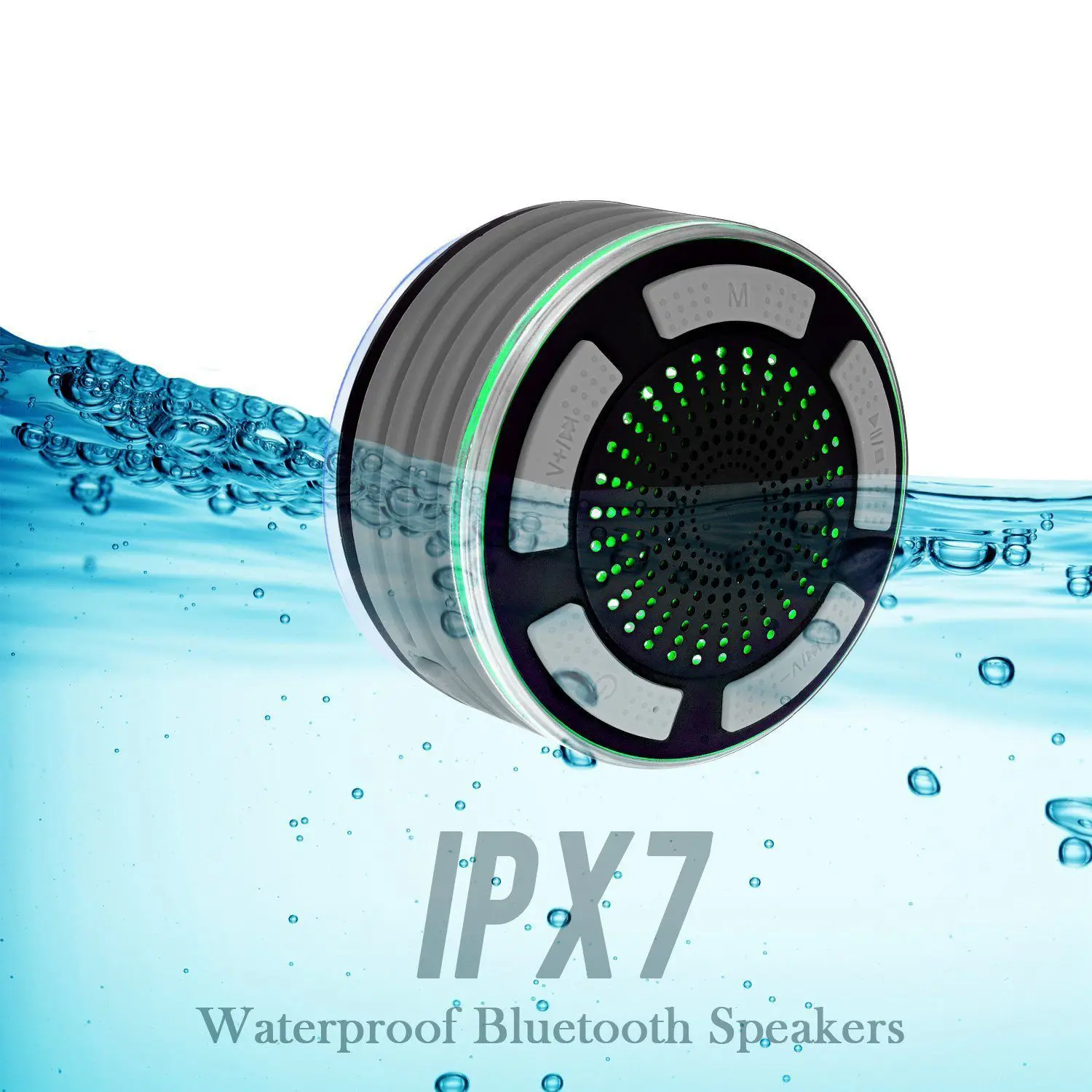 Bluetooth Динамик s IPX7 Портативный Беспроводной Водонепроницаемый с FM радио и