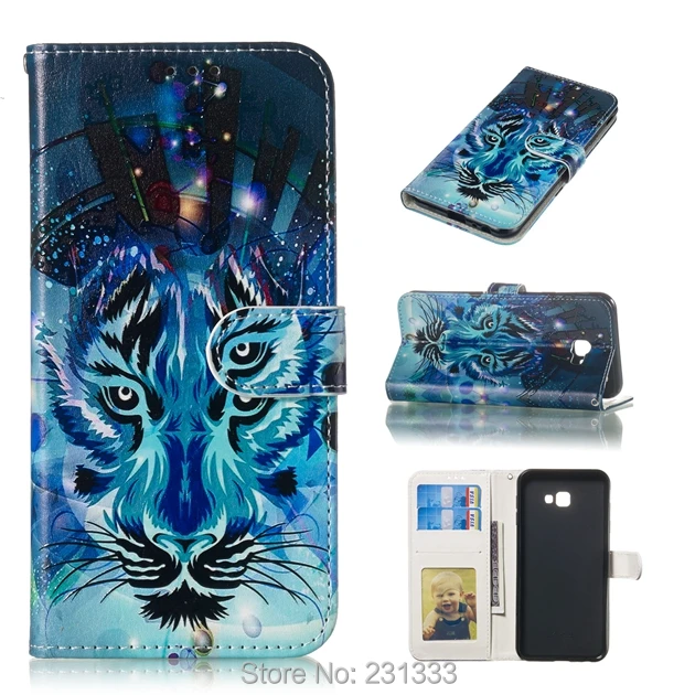 Кожаный чехол-бумажник с рельефным рисунком цветов для Samsung Galaxy J4 Plus J6 A7 2018 A9 S10 S10E