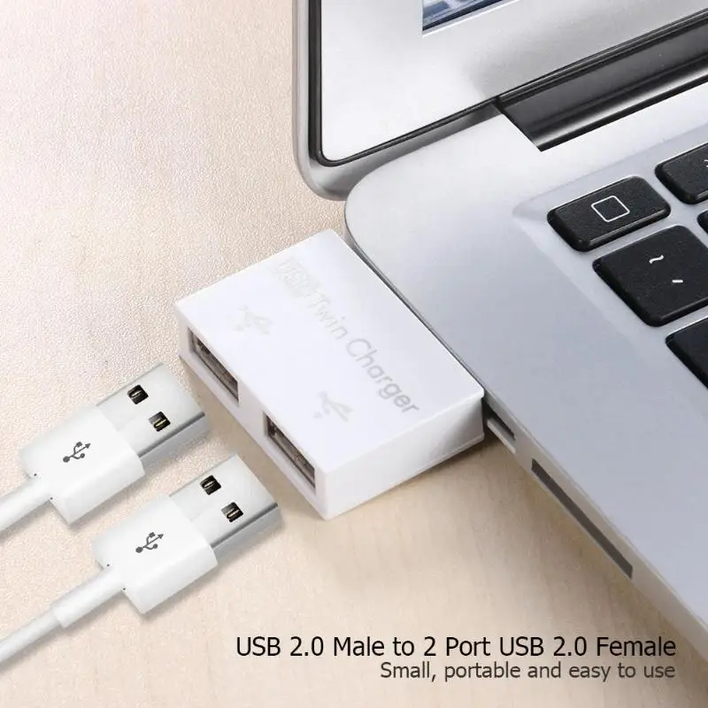 USB 2 0 штекерное зарядное устройство с двумя портами DC 5 В зарядный сплиттер