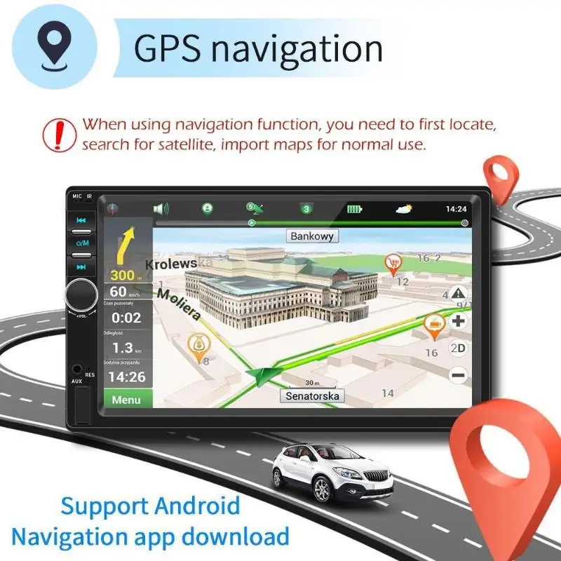 SWM 7018 7 дюймов Android 8 1 автомобильный стерео MP5 плеер GPS Navi FM радио WiFi BT | Автомобили и