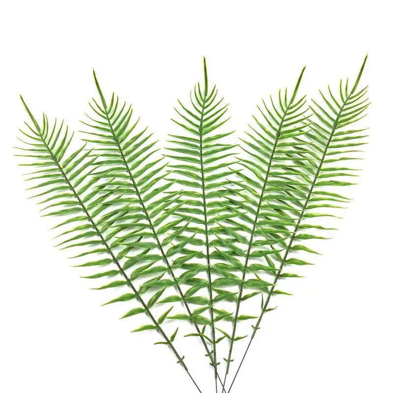 Один Имитация Зеленый Пальмовые Листья пластиковое искусственное растение