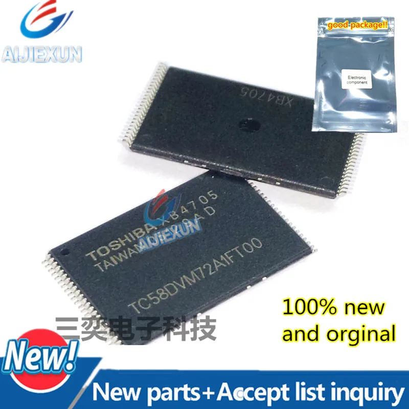 5 шт. 100% новый и оригинальный TC58DVM72A1FT00 TSOP 48 128 MBIT -16M x 8 BITS/8M 16BITS CMOS NAND E2PROM | Трансформаторы -32967207901
