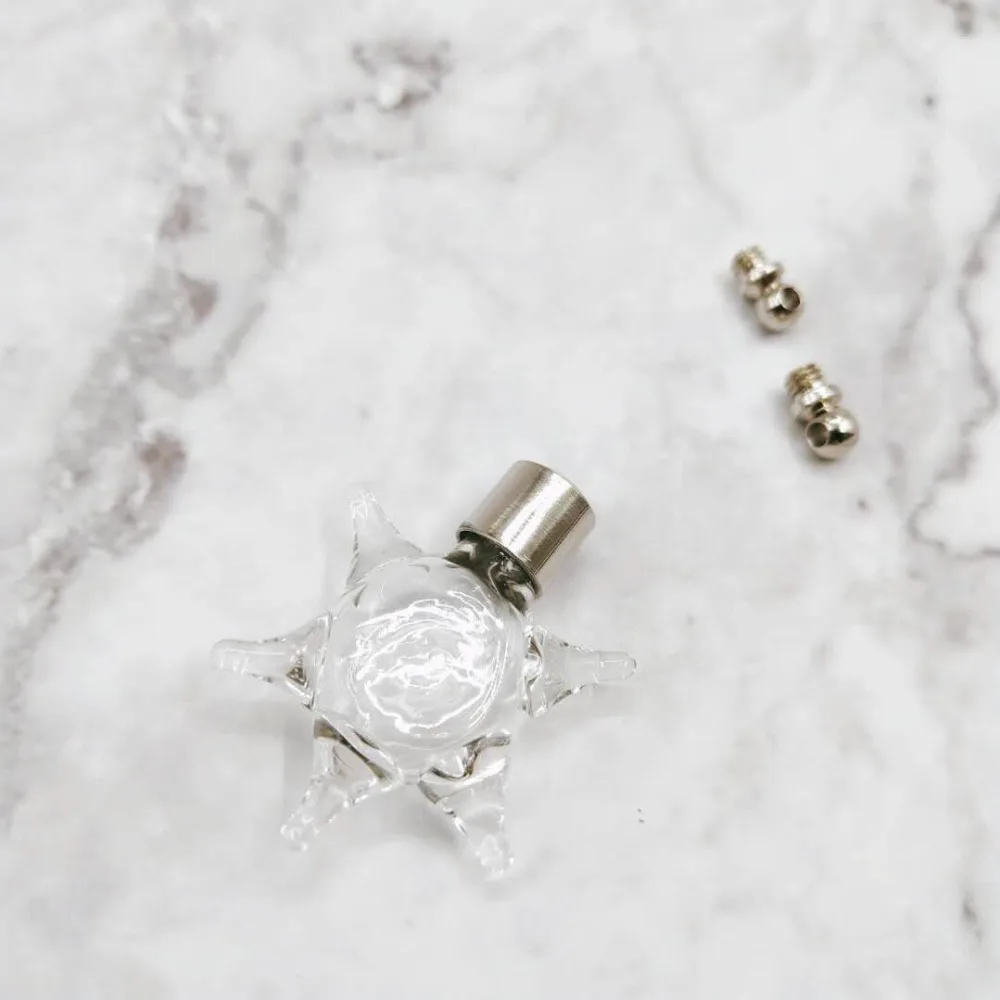 100 шт./лот мини-флакон в форме морской звезды стеклянный флакон колпачок для