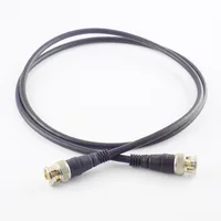 0.5M 200pcs BNC Male To Male Adapter Cable Cord m/m BNC Home CCTV Extension Connector Adapter Wire For Security Camera