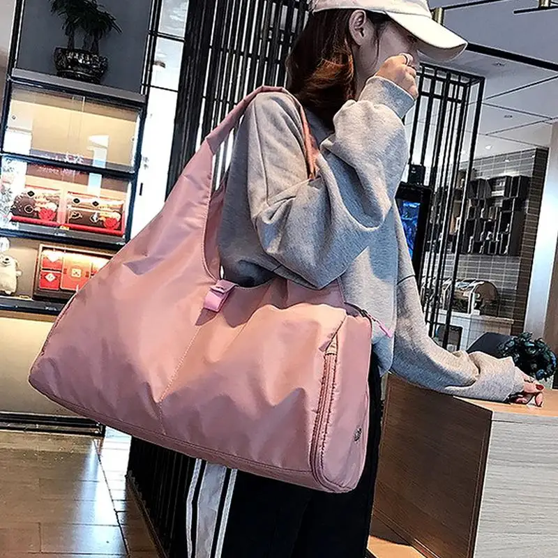 

Pink Black Sport Gym Training Bag Men Women Fitness Gymnastics Travel Bag