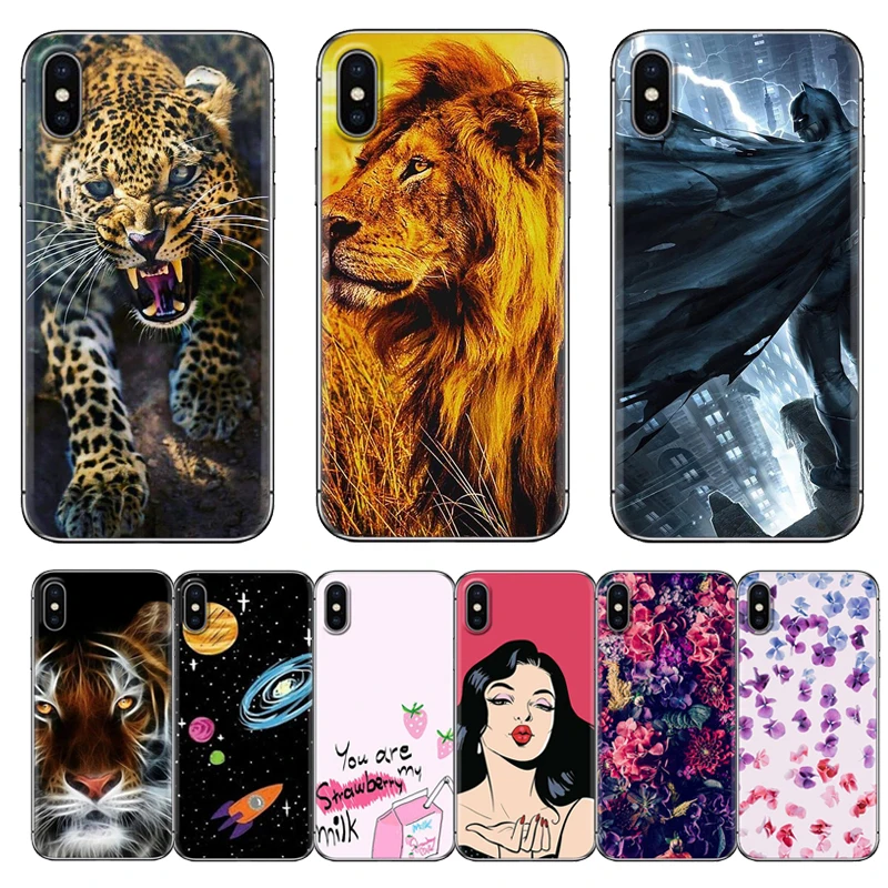 Мягкий чехол для телефона Iphone 6 6P 7 8 7P 8P X XR XS Max ТПУ силиконовый серии Ins | Мобильные